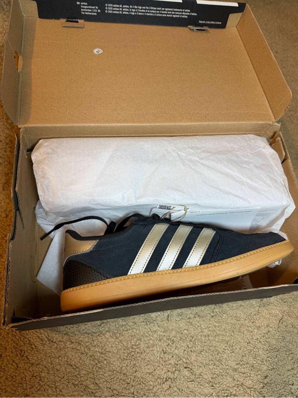 adidas BREAKNET SLEEK - Black / Gold - Picture 6 of 7